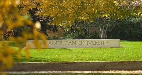 American University Sign in Fall